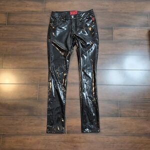 Tripp NYC PVC Vinyl Glossy Black Pants Size 3/26